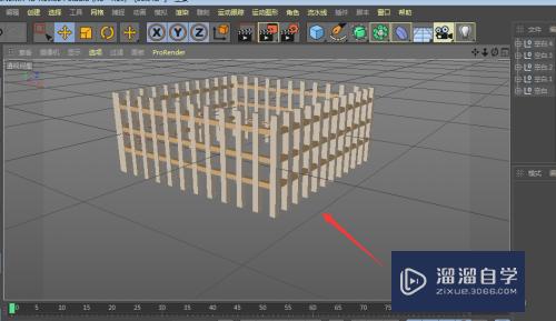 C4D怎么制作栅栏模型效果(c4d如何做栅栏)