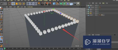 C4D怎么制作城堡围墙模型(c4d城堡围栏建模)