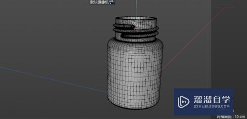 C4D如何创建小广口瓶模型(c4d怎么建瓶子)