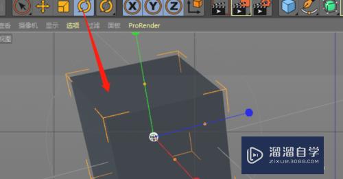 C4D旋转模型怎么没有圆形旋转带显示了？