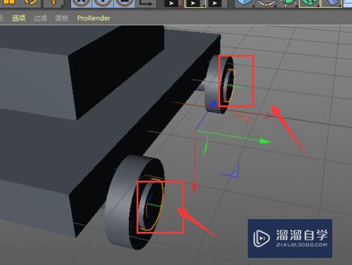 C4D如何制作小板车模型(c4d做小车)