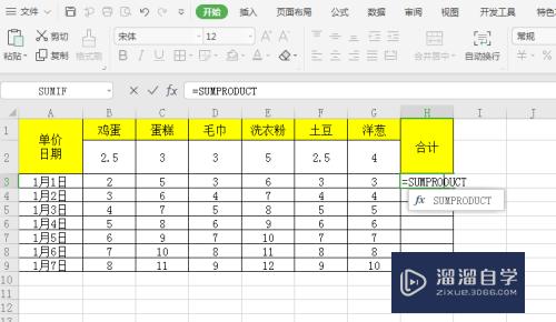 如何在Excel中计算乘积之和(如何在excel中计算乘积之和的公式)
