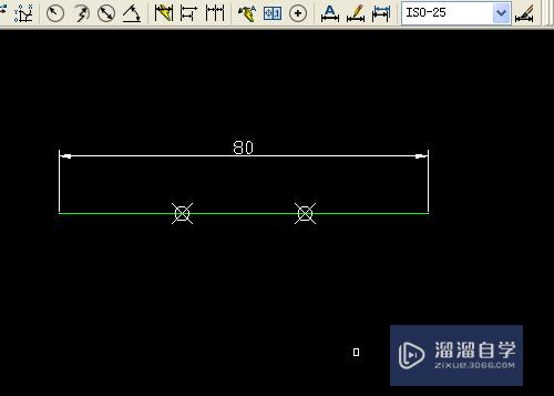 CAD怎么平均分80mm的直线为三段(cad线平均分3段)