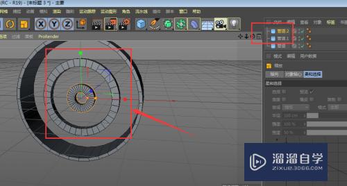 C4D制作滚筒轮模型效果