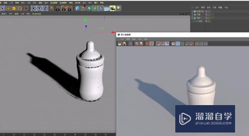 C4D如何建立奶瓶模型(c4d奶瓶建模教程)