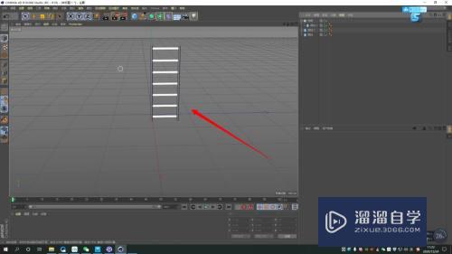 C4D如何使用圆柱制作梯子模型？