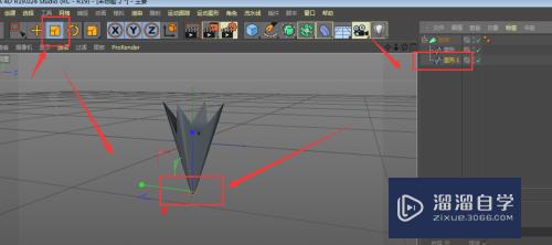 C4D建模中如何制作四角花状模型？