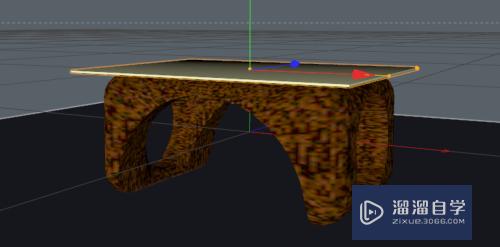 C4D如何制作茶几模型(c4d茶几建模教程)