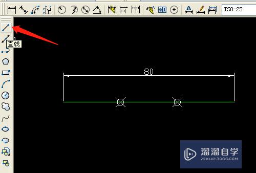 CAD怎么平均分80mm的直线为三段(cad线平均分3段)