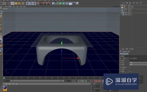 C4D如何制作茶几模型(c4d茶几建模教程)