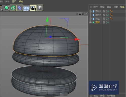 C4D如何制作汉堡鸡腿模型(c4d汉堡教程)