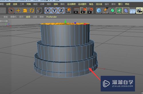 C4D制作罗马建筑模型