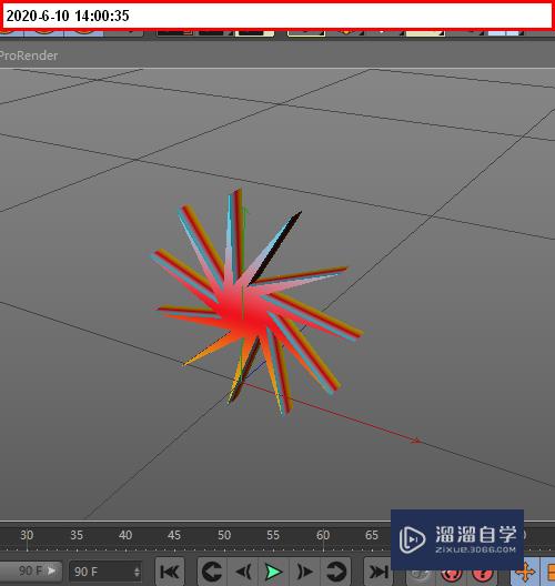 C4D如何做出三色渐变螺旋状的星形(c4d怎么做渐变色)