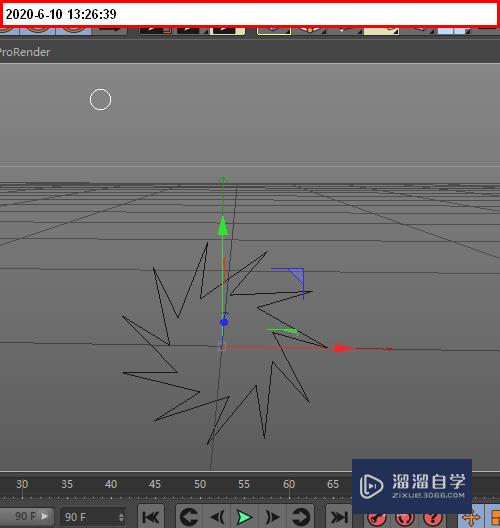 C4D如何做出三色渐变螺旋状的星形(c4d怎么做渐变色)