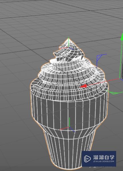 C4D如何制作一个冰激凌(c4d如何做冰激凌)