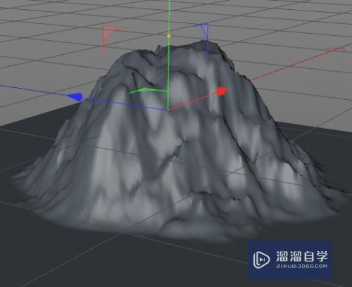 C4D中如何制作火山口效果？