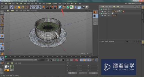 C4D怎样给立体模型创建虚拟地面？