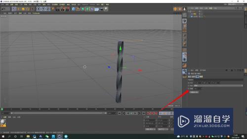C4D怎样做出螺旋扭曲效果(c4d螺旋怎么弯曲)