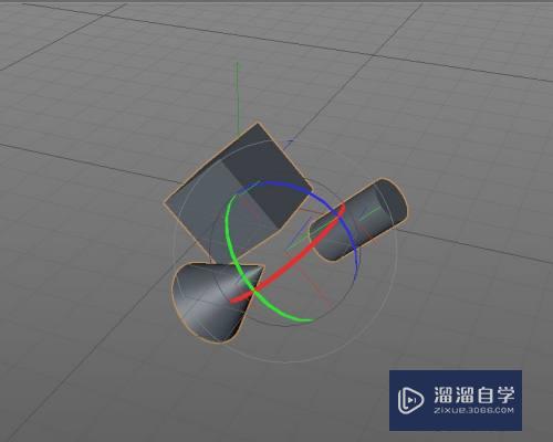 C4D多个模型怎么以自身轴向旋转(c4d怎么让模型旋转)