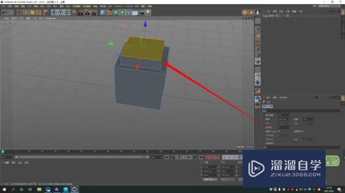 C4D怎么在立方体的面挤压向外突出的模型(c4d立方体怎么挤压出圆柱)