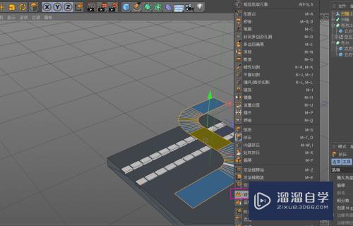 C4D快速建立公路桥梁模型