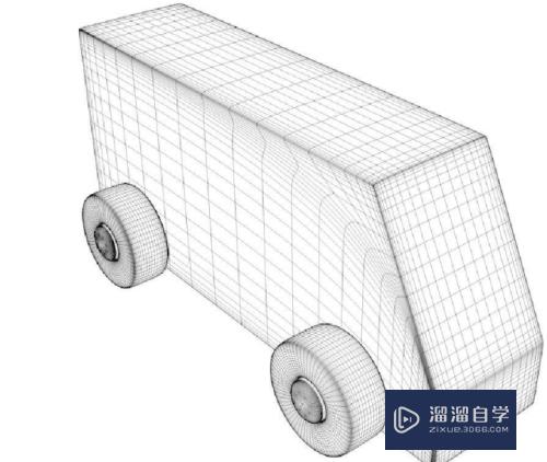 C4D中快速渲染出模型结构线发光的效果