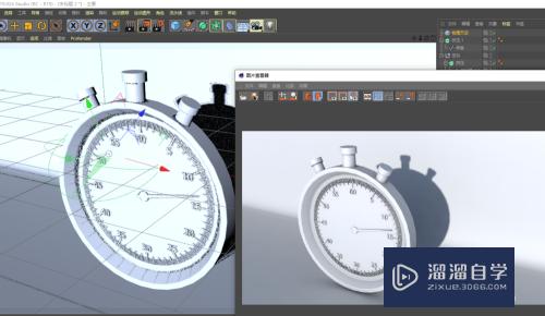 C4D怎么制作秒表模型(c4d怎么做时钟)