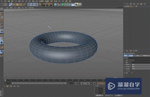 C4D怎样建立甜甜圈模型(c4d甜甜圈怎么做)