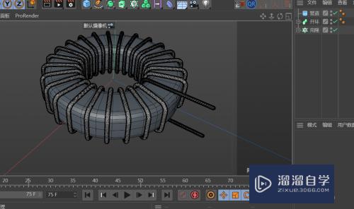 C4D如何创建磁环电感模型(c4d磁铁怎么用)