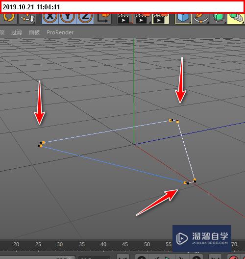 C4D怎么用创建轮廓制作三角框模型(c4d如何创建轮廓)