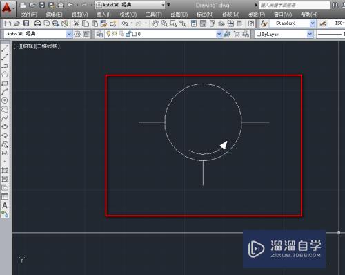 CAD怎么画三端口环回器图示