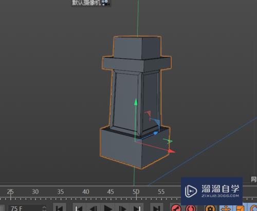 C4D建模--广场雕塑科技球的周边模型