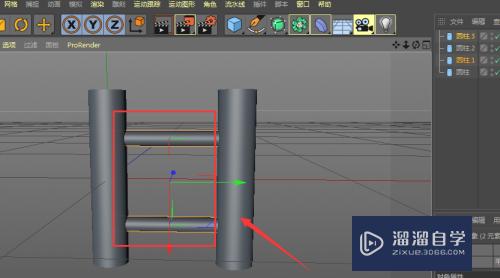 C4D如何制作直梯模型(c4d怎么做简单直楼梯)