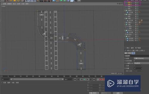 C4D快速建立公路桥梁模型