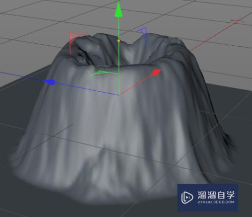 C4D怎样制作火山口效果(c4d怎么做火苗)