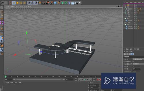 C4D如何建立公路桥梁模型(c4d怎么做桥)