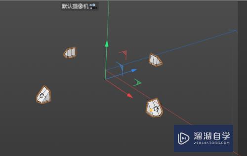 C4D建模--广场雕塑科技球的周边模型