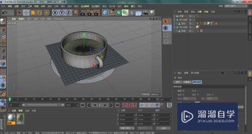 C4D怎样给立体模型创建虚拟地面？