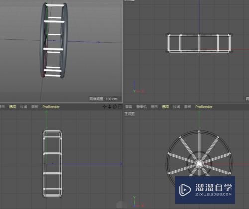 C4D如何制作摩天轮模型(c4d如何做摩天轮)