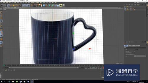 C4D如何制作一个圆柱爱心杯(c4d怎么做一个立体爱心)