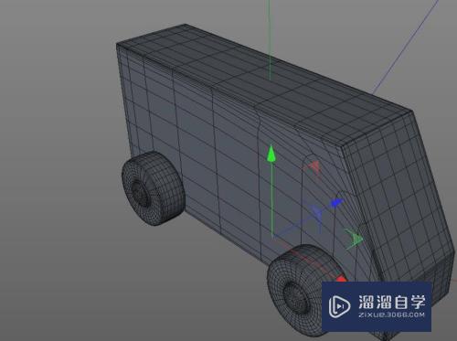 C4D中快速渲染出模型结构线发光的效果