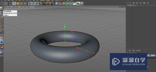 C4D怎样建立甜甜圈模型(c4d甜甜圈怎么做)