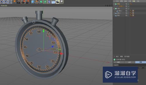 C4D怎么制作秒表模型(c4d怎么做时钟)