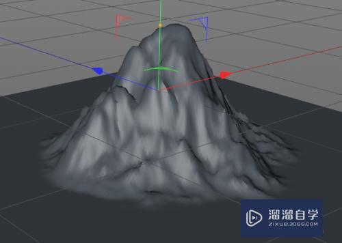 C4D中如何制作火山口效果？