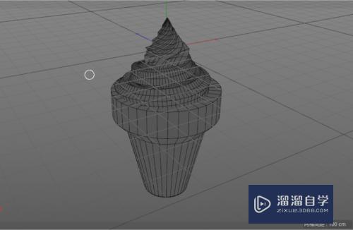 C4D如何制作一个冰激凌(c4d如何做冰激凌)