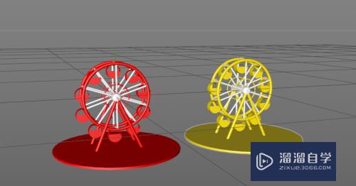 C4D如何制作摩天轮模型(c4d如何做摩天轮)