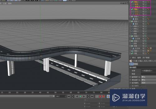 C4D如何建立公路桥梁模型(c4d怎么做桥)