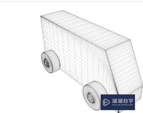 C4D中快速渲染出模型结构线发光的效果