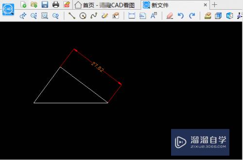 CAD看图怎么测量三角形测量面积和边长(cad看图怎么测量三角形测量面积和边长的方法)