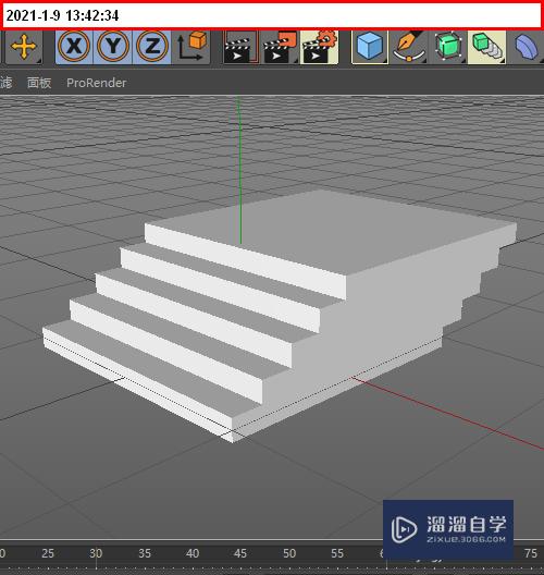 C4D怎么用克隆制作出小楼梯(c4d克隆怎么做楼梯)